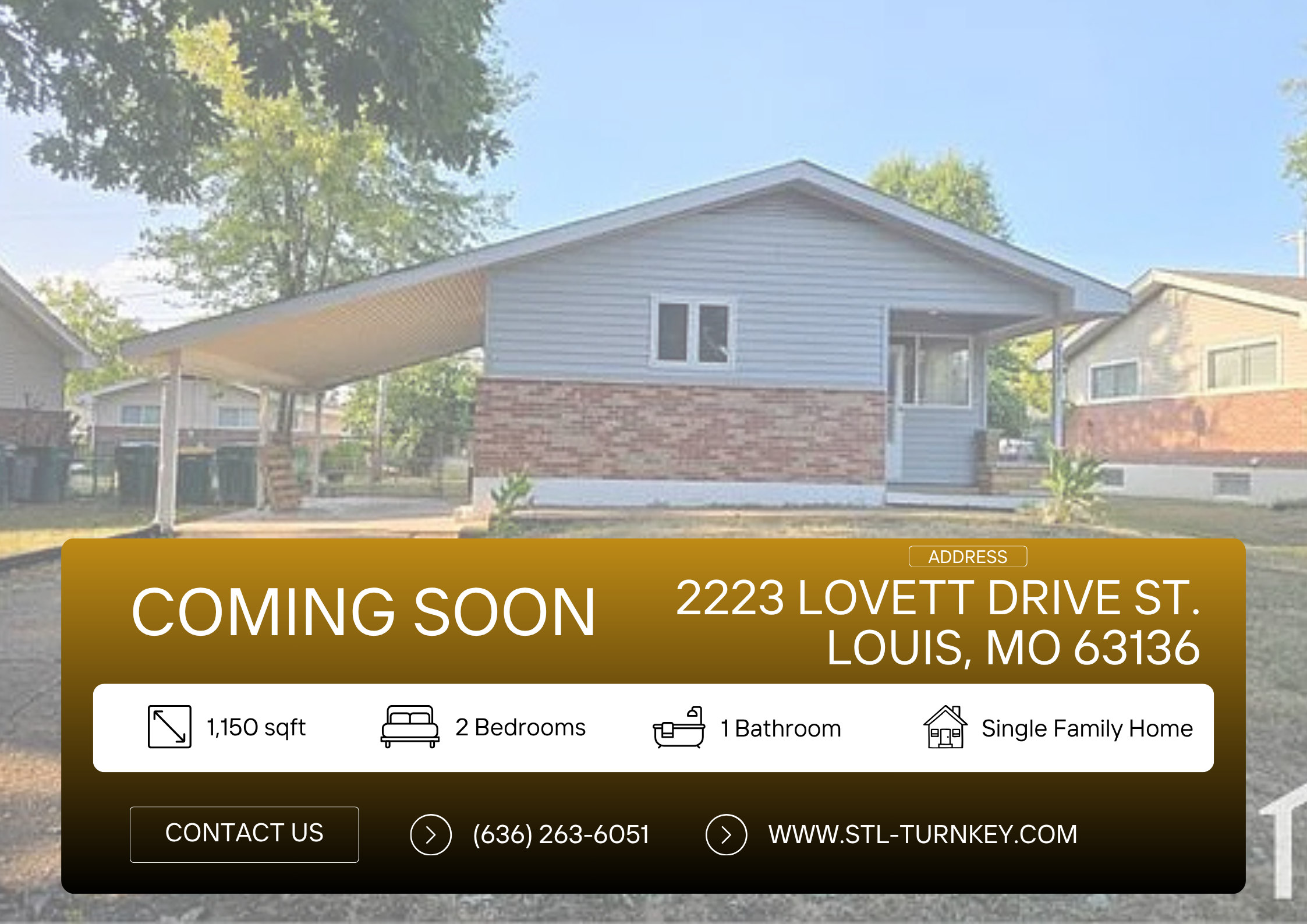 COMING SOON: 2223 Lovett Drive St. Louis, MO 63136