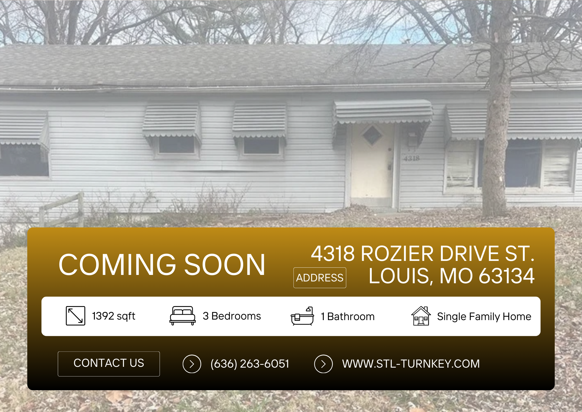 COMING SOON: 4318 Rozier Drive St. Louis, MO 63134